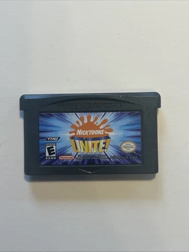Nicktoons Unite Nickelodeon 2005 Gameboy Advance GBA Game Tested Working