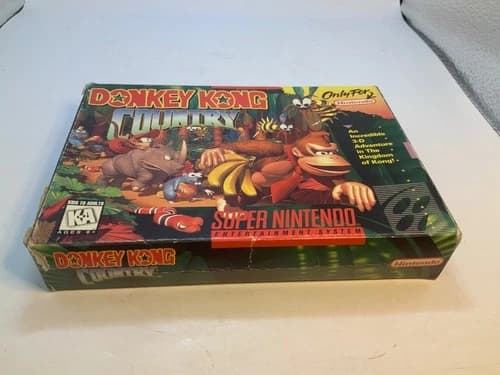 Donkey Kong Country Super Nintendo SNES In Box With Manual CIB GUC