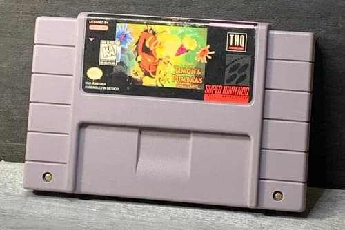 Timon & Pumbaa's Jungle Games Super Nintendo SNES Tested & Working Cart Only