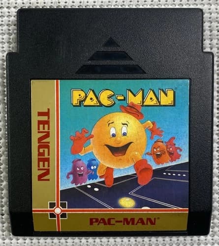 Pac-Man Nintendo NES Black Cartridge Tengen