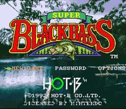 SUPER BLACK BASS - SNES Super Nintendo Game