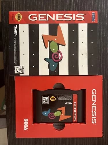 Sega Genesis Zoop Cart 1995, Authentic, Cleaned Tested