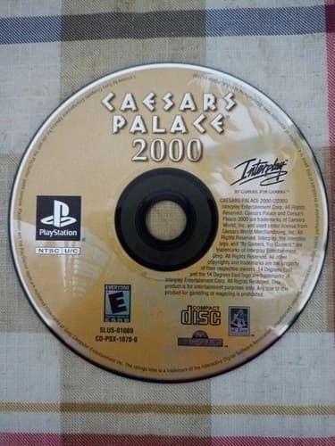 CAESAR'S PALACE 2000 PS1 PLAYSTATION 1 DISC ONLY