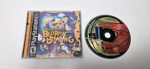 Flintstones: Bedrock Bowling (Sony PlayStation 1, 2000) CIB Blockbuster Label