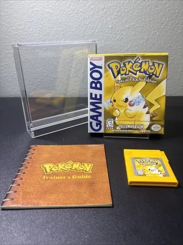 Pokémon Yellow Special Pikachu Edition Nintendo Game Boy 1999 Game Box Manual