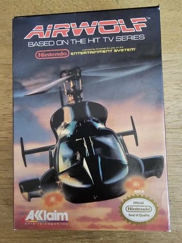 Airwolf - NES Nintendo Game CIB COMPLETE