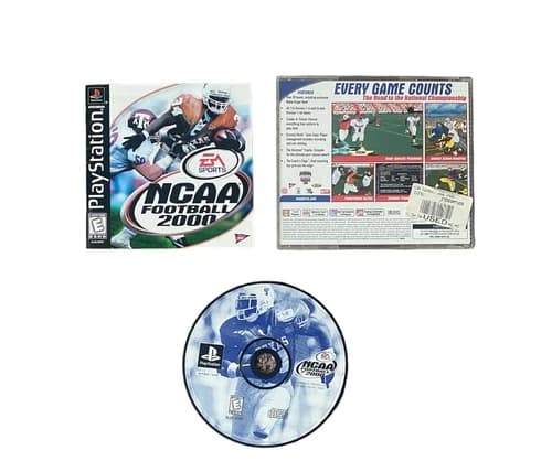 NCAA Football 2000 (Sony PlayStation 1, PS1, 1999) COMPLETE w/ Reg Card, TESTED