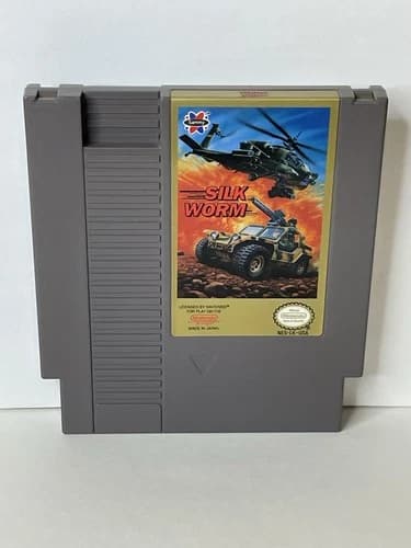 Silk Worm (Nintendo NES, 1990) Authentic Cartridge Only Cleaned Tested