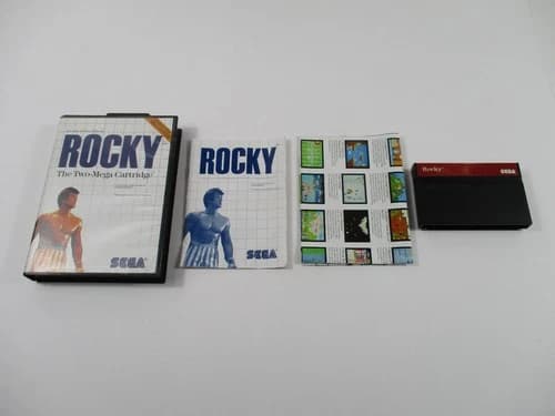 ROCKY Sega Master System Game Complete In Box Authentic!