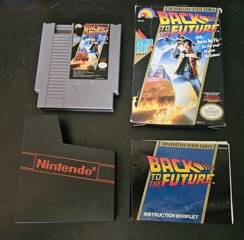 Nintendo NES Back to the Future Complete in Box CIB w/ Manual, Sleeve