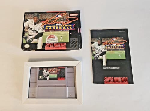 Ken Griffey Jr. Presents Major League Baseball Super Nintendo (CIB) – Tested