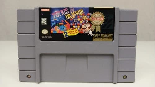 Tetris & Dr Mario Super Nintendo Entertainment SNES Cartridge: Tested & Works