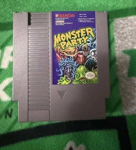 Monster Party (NES) Authentic! Tested!
