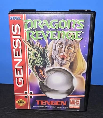 Dragon's Revenge Sega Genesis CIB Missing Hanger Tag. Please Read