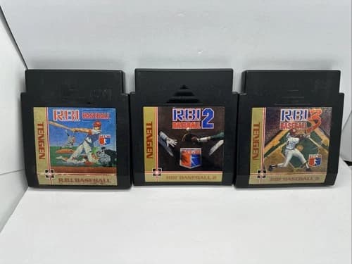 NES Tengen RBI Baseball 1 2 3 Nintendo Entertainment System Tested