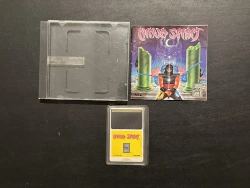 Ninja Spirit (TurboGrafx-16, 1990) CIB Complete Manual Tested & Works Authentic