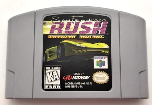 San Francisco Rush (Nintendo 64 N64, 1997) *Cart Only* Authentic Tested Cleaned!