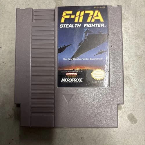 F-117A Stealth Fighter (Nintendo Entertainment System, 1992) Authentic & Tested