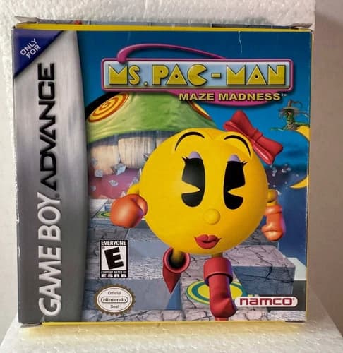 Ms. Pac-Man: Maze Madness Nintendo GBA Complete in Box Good Condition