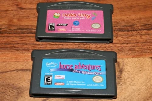 Game Boy Advance Barbie Horse Adventures: Blue Ribbon Race Hello Kitty