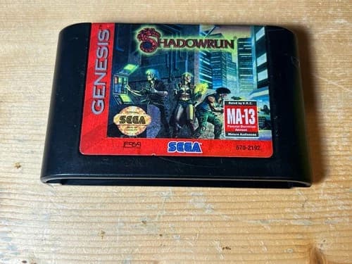 Shadowrun - Sega Genesis - CART ONLY Tested Works Ships Free