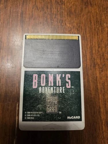 Bonks Adventure TurboGrafx 16, Hu Card Only, Tested Works