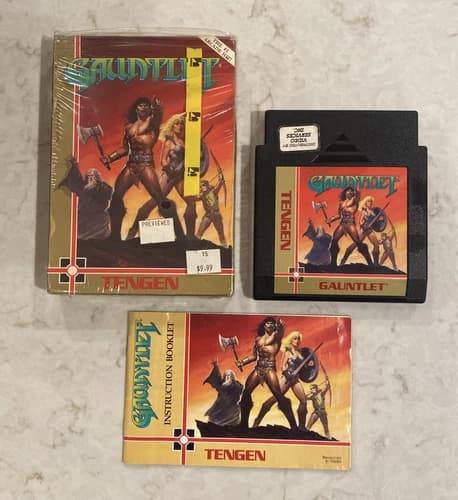 Gauntlet Tengen (Nintendo NES) Complete in Box CIB, Box, Manual, Game. Tested!