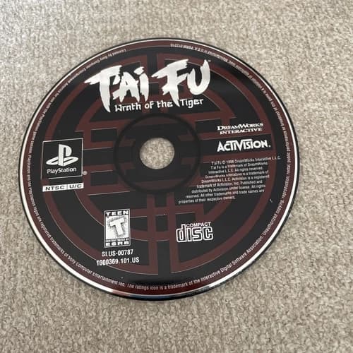 Tai Fu Wrath of the Tiger PlayStation 1 PS1 Disc Only Tested