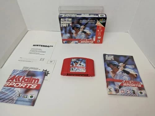 All-Star Baseball 2001 N64 (Nintendo 64, 2000) CIB Tested