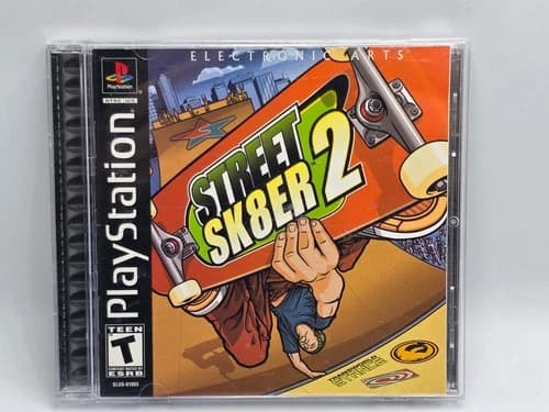 Street Sk8er 2 (Sony PlayStation 1, 2000) Complete CIB w/ Registration Card