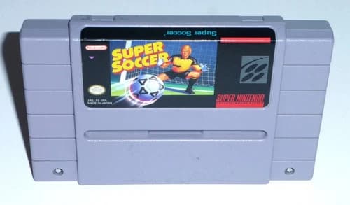 Super Soccer (Super Nintendo SNES Authentic Game) Cleaned Tested Working