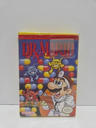 Nintendo NES Dr. Mario Complete Tested Authentic Puzzle Game