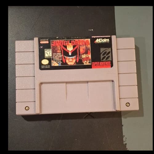 Acclaim Judge Dredd Super Nintendo SNES Game Cartridge T NTSC-U/C 1995