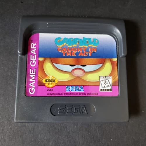 Garfield: Caught in the Act (Sega Game Gear, 1995) Game Only