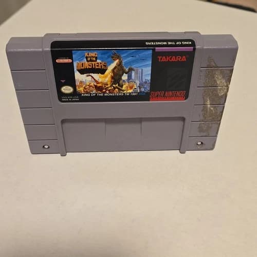 Takara King of the Monsters Super Nintendo SNES *GAME ONLY ! TESTED ! AUTHENTIC!