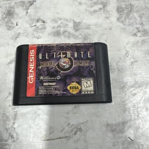 Ultimate Mortal Kombat 3 (Sega Genesis, 1996) Authentic Game Cartridge