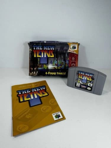 Nintendo 64 The New Tetris N64 Complete In Box CIB w/ Manual Authentic