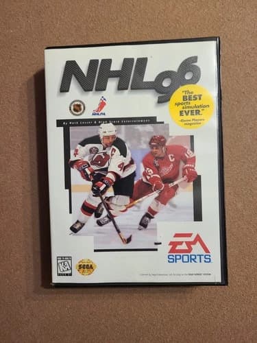NHL 96 (Sega Genesis, 1995) CIB Complete EA Sports Hockey Electronic Arts TESTED