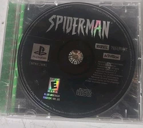 Spider-Man (Sony PlayStation 1, 2000) PS1 Disc Only Tested Working