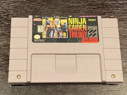 Ninja Gaiden Trilogy (SNES, 1995) Authentic - Cart Only - Tested & Working
