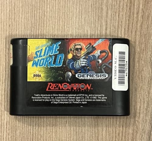 Todd's Adventures in Slime World (Sega Genesis, 1991) Cart Only Tested Works