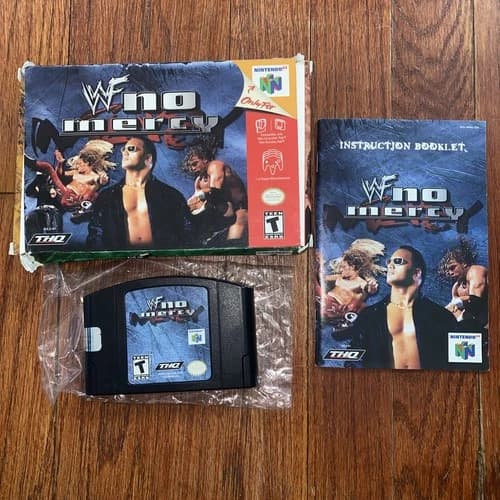 WWF No Mercy N64 Nintendo 64 Complete CIB Authentic Tested Working