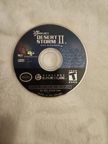 Conflict Desert Storm II Back to Baghdad 2003 Nintendo GameCube Disc Only Tested