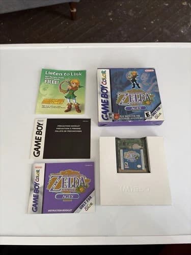 Legend of Zelda: Oracle of Ages (Nintendo Game Boy Color) Complete!