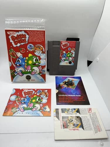 Bubble Bobble Complete in box CIB Nintendo NES MINTY
