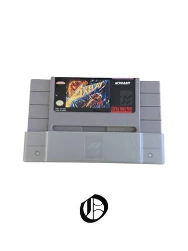 Axelay Super Nintendo Snes Authentic Cart RARE GAME 🇨🇦🇺🇸