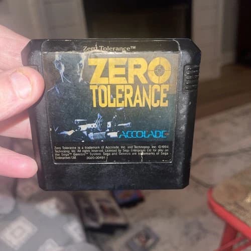 Zero Tolerance (Sega Genesis, 1994) Cart Only Tested Free Shipping