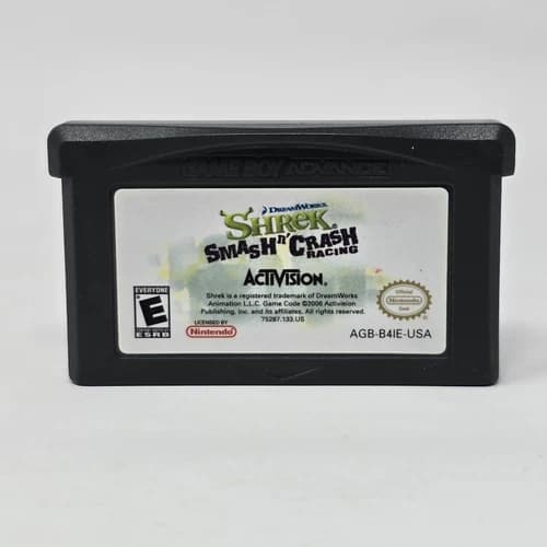 Shrek: Smash N' Crash (GameBoy Advance GBA) CLEANED & TESTED