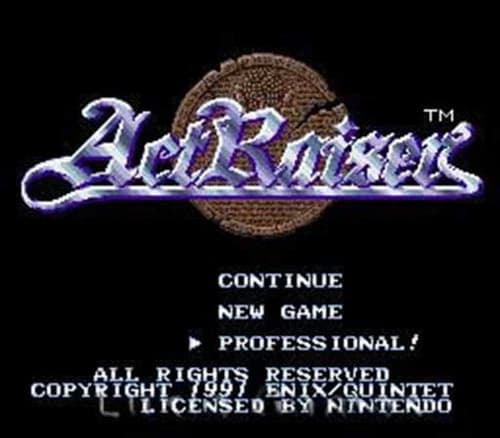 Actraiser - Rare Fun SNES Super Nintendo Game