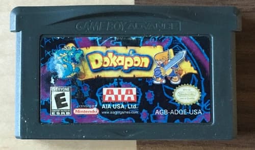 Dokapon Monster Hunter GBA (Nintendo GameBoy Advance, 2001) - Tested Works